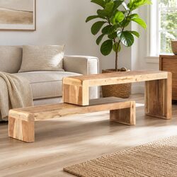 Enhance Your Living Space with This Solid Wood TV Cabinet