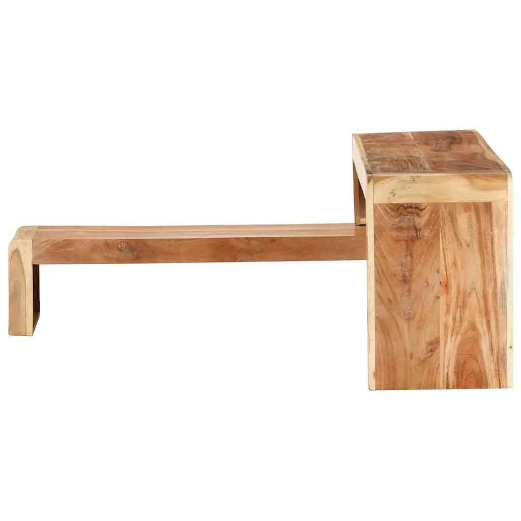 TV Cabinet 2 Piece Solid Wood Industrial Style Living Room Storage Unit