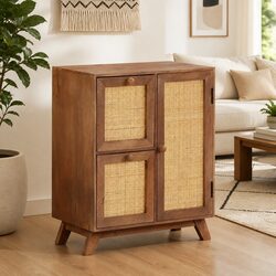 Stylish Brown Mango Wood Sideboard for Enhanced Living Spaces