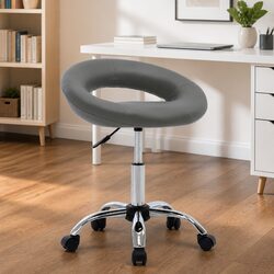 Enhance Your Workspace with a Grey Faux Leather Office Chair