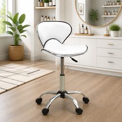 White Salon Spa Stool: Elevate Your Workspace