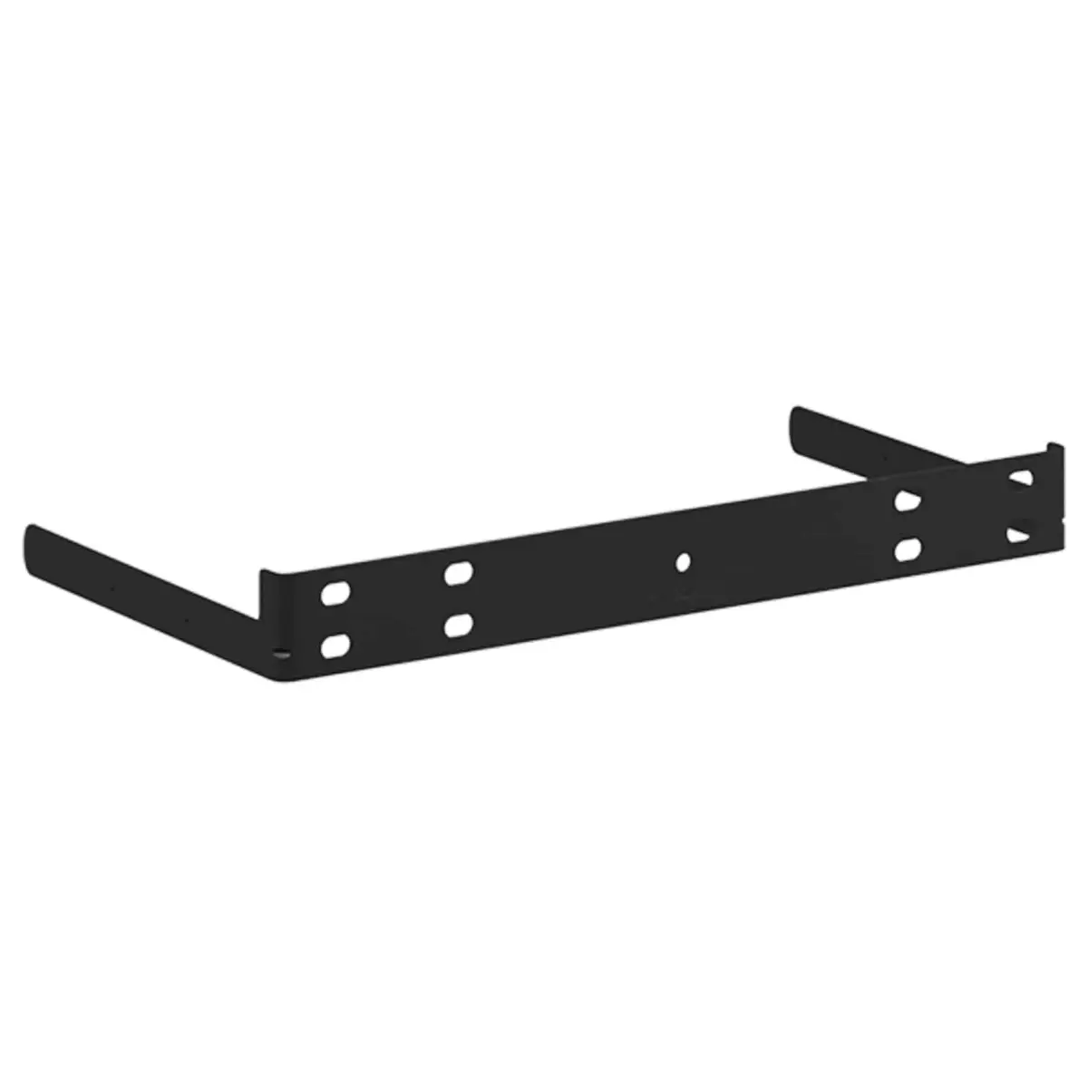 Floating Wall Shelves 2 pcs High Gloss White Invisible Mounting System Modern Display Shelf