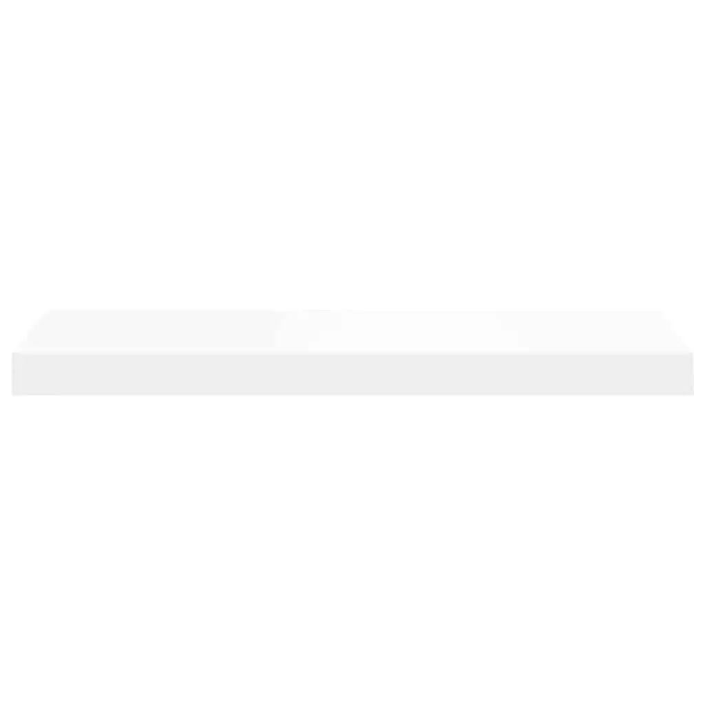 Floating Wall Shelves 4 Piece Set White Display Ledge Invisible Mounting System