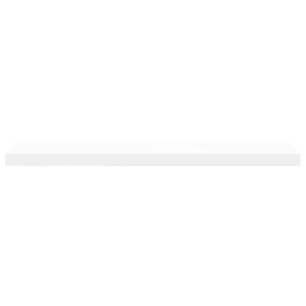 Floating Wall Shelf 90cm White Invisible Mounting System Home Decor Organizer