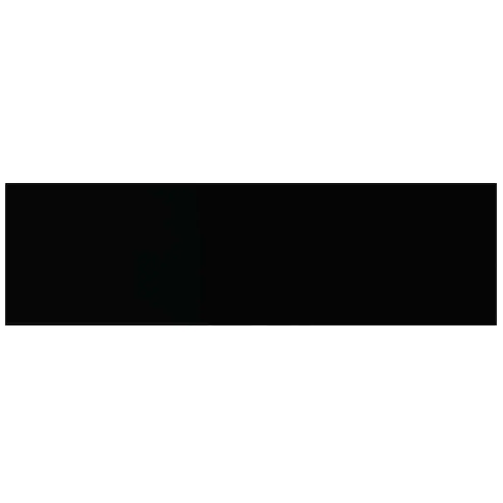 Floating Wall Shelf 80x23.5cm Black Invisible Mounting System Home Decor