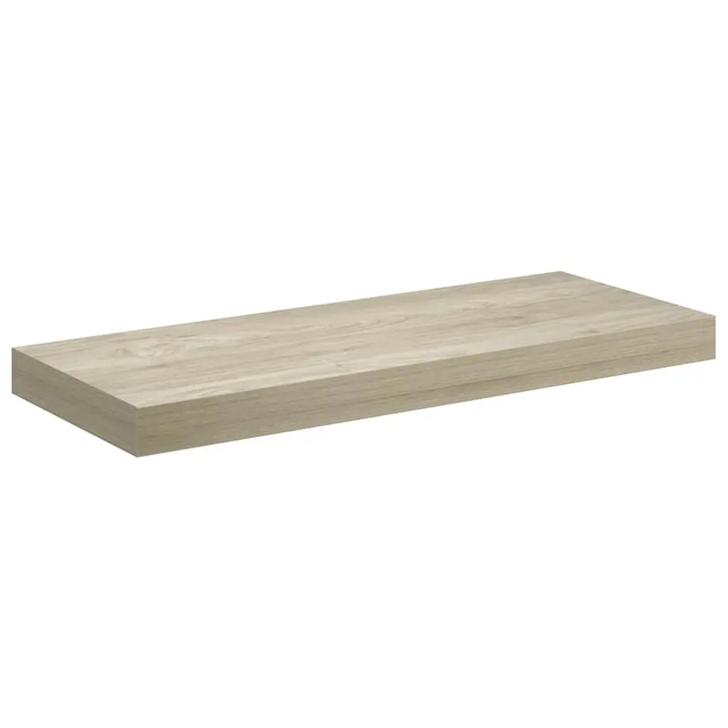 Floating Wall Shelves 60x23.5cm Brown Invisible Mounting System 2 Pieces