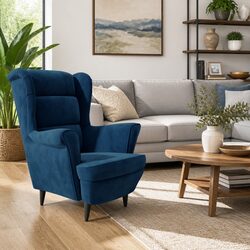Enhance Your Living Space with a Blue Velvet Armchair