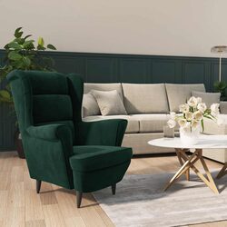 Green Velvet Armchair for Enhanced Home Decor