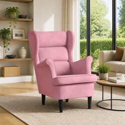 Enhance Your Living Space with a Pink Velvet Armchair