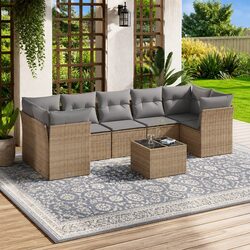 Enhance Your Outdoor Space with 8 Piece Garden Sofa Set