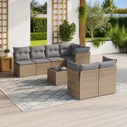 Transform Your Outdoor Space with an 8-Piece Garden Sofa Set