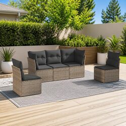 Transform Your Outdoor Space with 5 Piece Garden Sofa Set