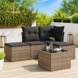 Enhance Your Outdoor Space with 5-Piece Garden Sofa Set