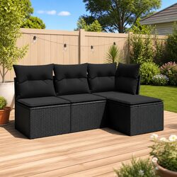 Enhance Your Outdoor Space with 4 Piece Garden Sofa Set