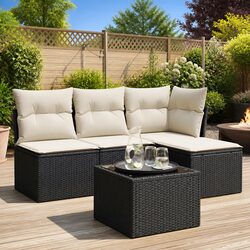 Create a Cozy Outdoor Retreat with This Garden Sofa Set