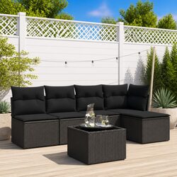 Transform Your Outdoor Space with a 6-Piece Garden Sofa Set
