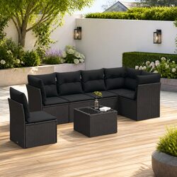 Transform Your Outdoor Space with This 7 Piece Sofa Set