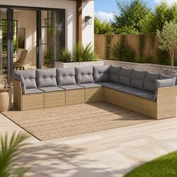 9 Piece Outdoor Garden Sofa Set - Elevate Your Patio Experience