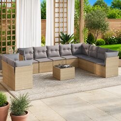 Transform Your Outdoor Space with 11-Piece Sofa Set