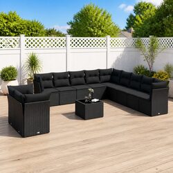 Enhance Your Patio with a 12 Piece Garden Sofa Set