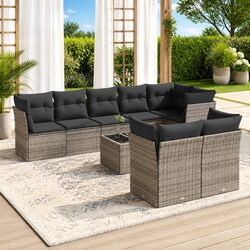 Transform Your Outdoor Space with This 9-Piece Sofa Set