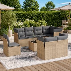 Enhance Your Outdoor Space with This 9 Piece Sofa Set