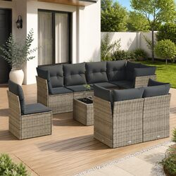 Transform Your Outdoor Space with 9-Piece Sofa Set