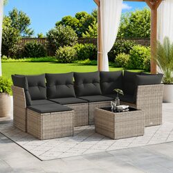 Transform Your Patio with 7 Piece Grey Sofa Set