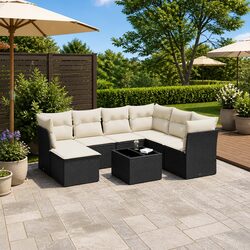 Transform Your Outdoor Space with 8 Piece Sofa Set