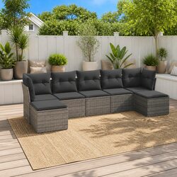 Comfort-Enhancing 7-Piece Outdoor Sofa Set