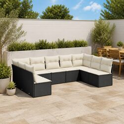 Enhance Your Outdoors with a 9-Piece Garden Sofa Set