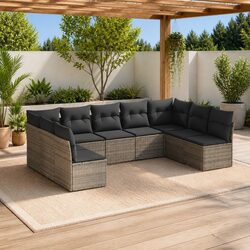 Transform Your Patio with 9-Piece Modular Sofa Set