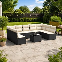 Transform Your Outdoor Space with This 10 Piece Sofa Set