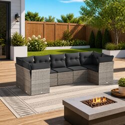 Transform Your Outdoor Space with 7 Piece Sofa Set