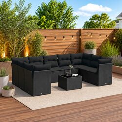 Transform Your Outdoor Space with 10-Piece Sofa Set
