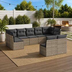 Stylish Grey Garden Sofa Set for Outdoor Spaces