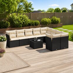 Elegant 10-Piece Sectional Sofa for Outdoor Relaxation
