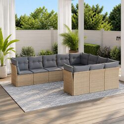 Transform Your Outdoor Space with 10-Piece Sofa Set
