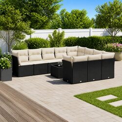 Inviting 11-Piece Black Patio Furniture Set for Your Space