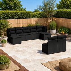Transform Your Outdoor Space with 9-Piece Garden Sofa Set