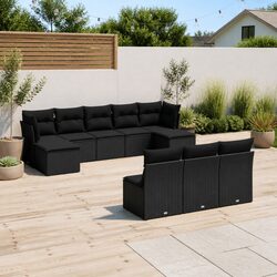 Outdoor 10 Piece Modular Garden Sofa with Cushions