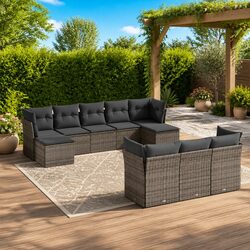 Enhance Your Outdoor Space with This 10 Piece Sofa Set