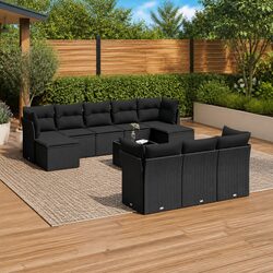 Enhance Your Outdoors with This 11-Piece Garden Sofa Set