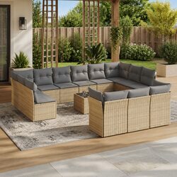 Enhance Your Outdoor Space with 14 Piece Garden Sofa Set