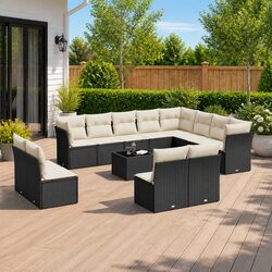 Outdoor Living Redefined: 13 Piece Modular Garden Sofa Set