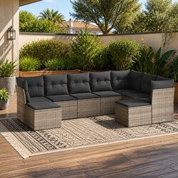 Elevate Your Outdoor Living with This 9-Piece Sofa Set