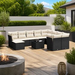 Elevate Your Outdoors with 11-Piece Garden Sofa Set