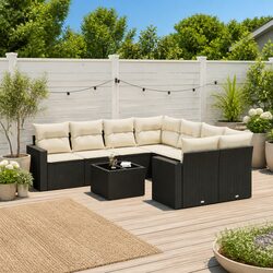 Stylish 9 Piece Garden Sofa Set for Outdoor Relaxation