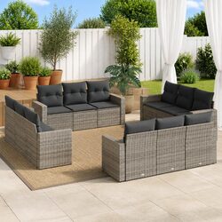 Enhance Your Outdoor Living with This 12 Piece Grey Sofa Set