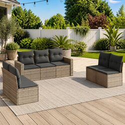 Enhance Your Outdoor Space with a 7-Piece Garden Sofa Set